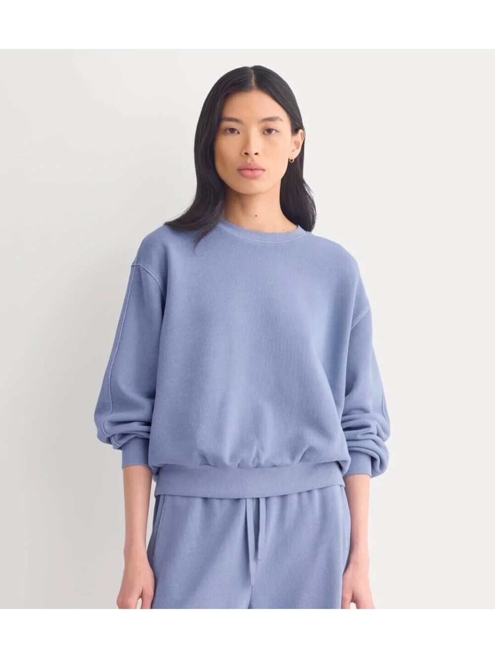 Everlane Blue Cotton Blend Crewneck Sweatshirt sz S